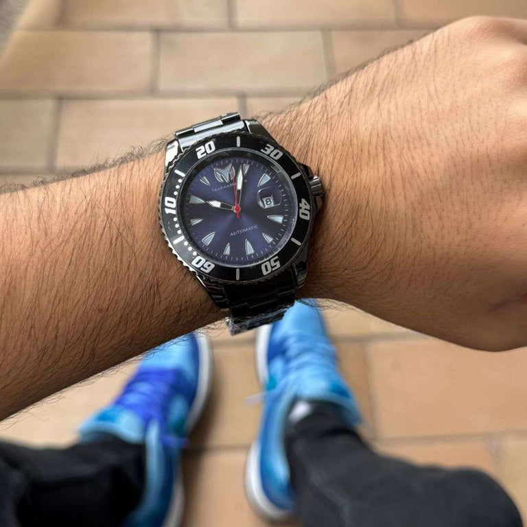 Tchmrn Metal Negro Tablero Azul