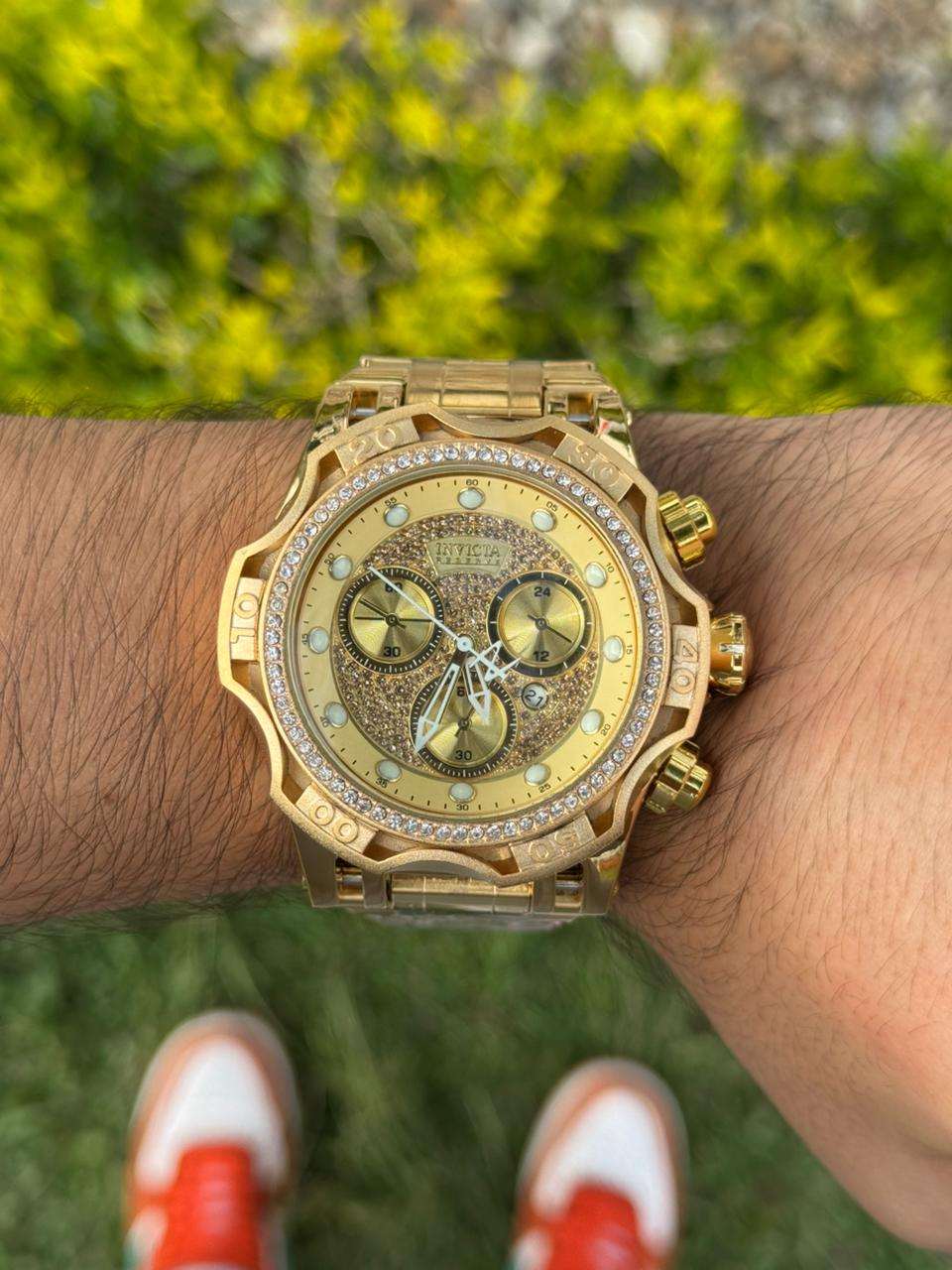 Invct Redondo Circones Dorado Tablero Dorado