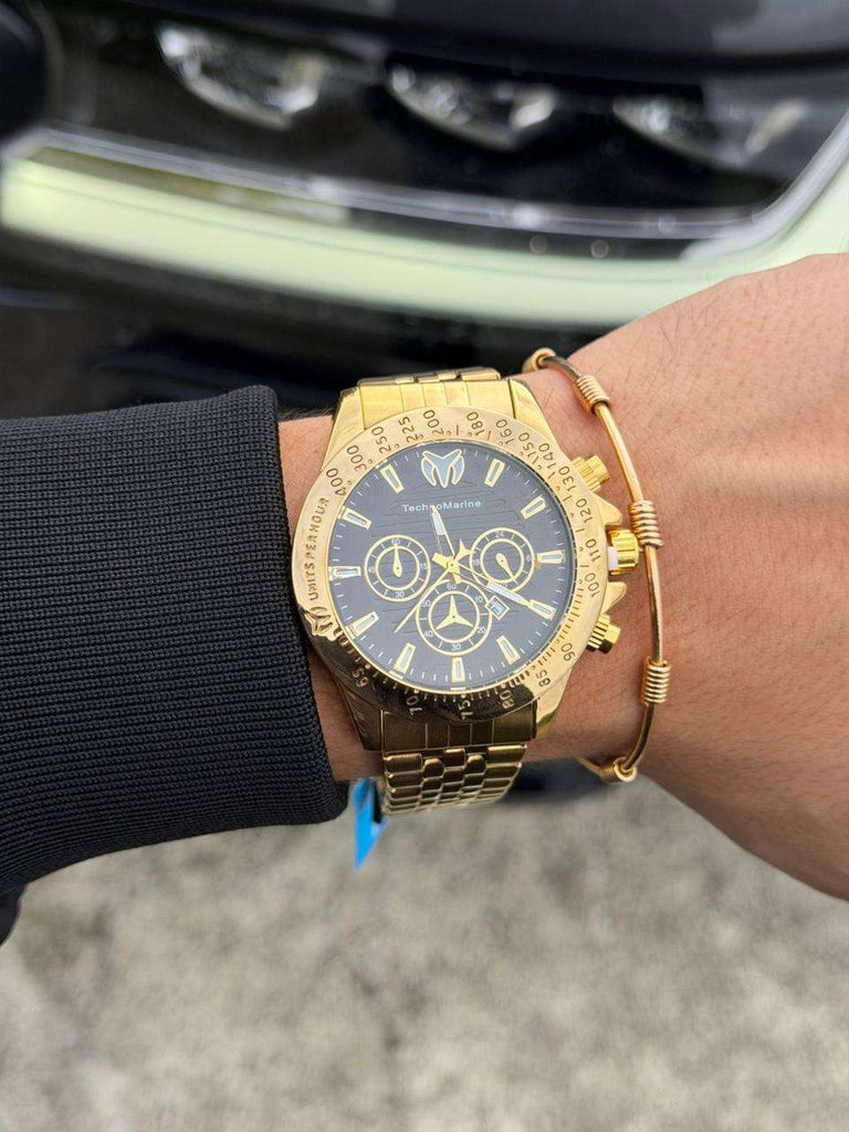 Tchmrn Metalico Dorado Tablero Negro