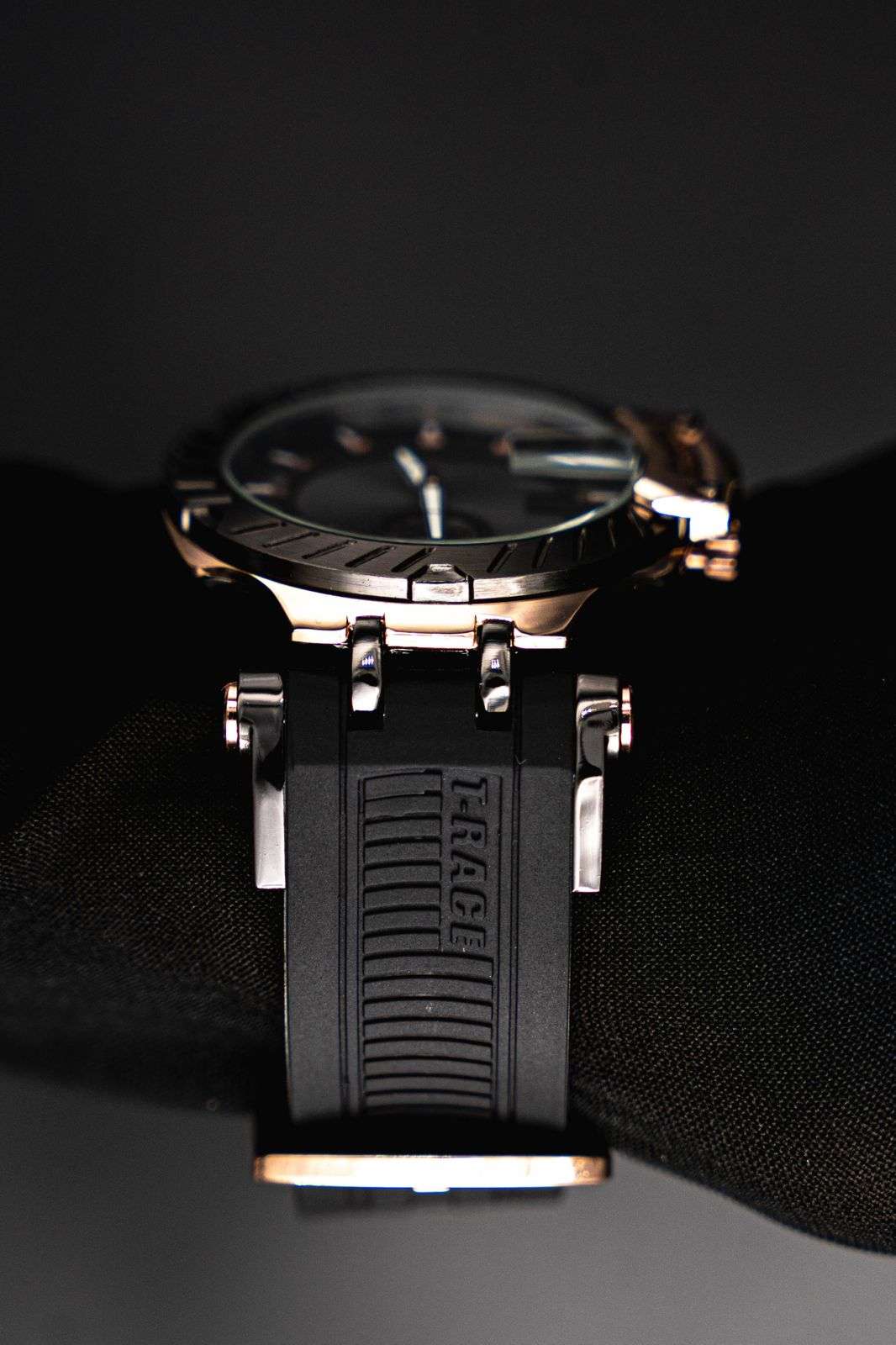 Tsst Goma Negra Tablero Negro Oro Rosa