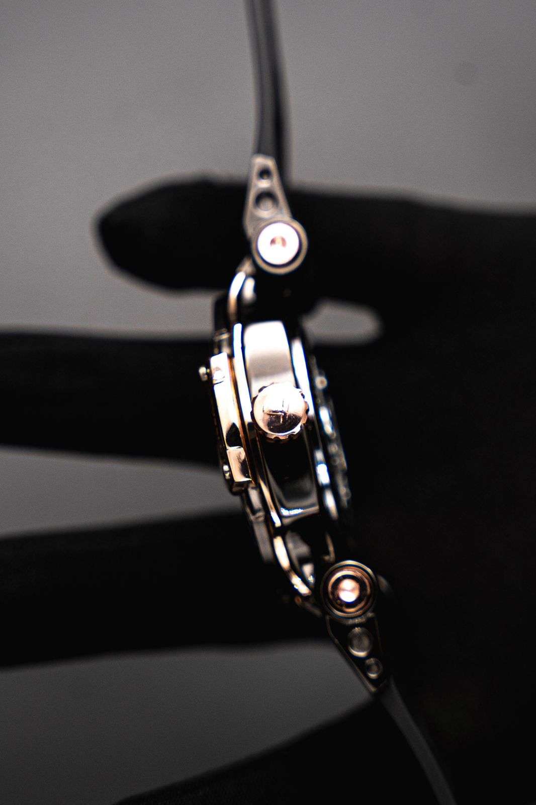 Tsst Goma Negra Tablero Negro Oro Rosa