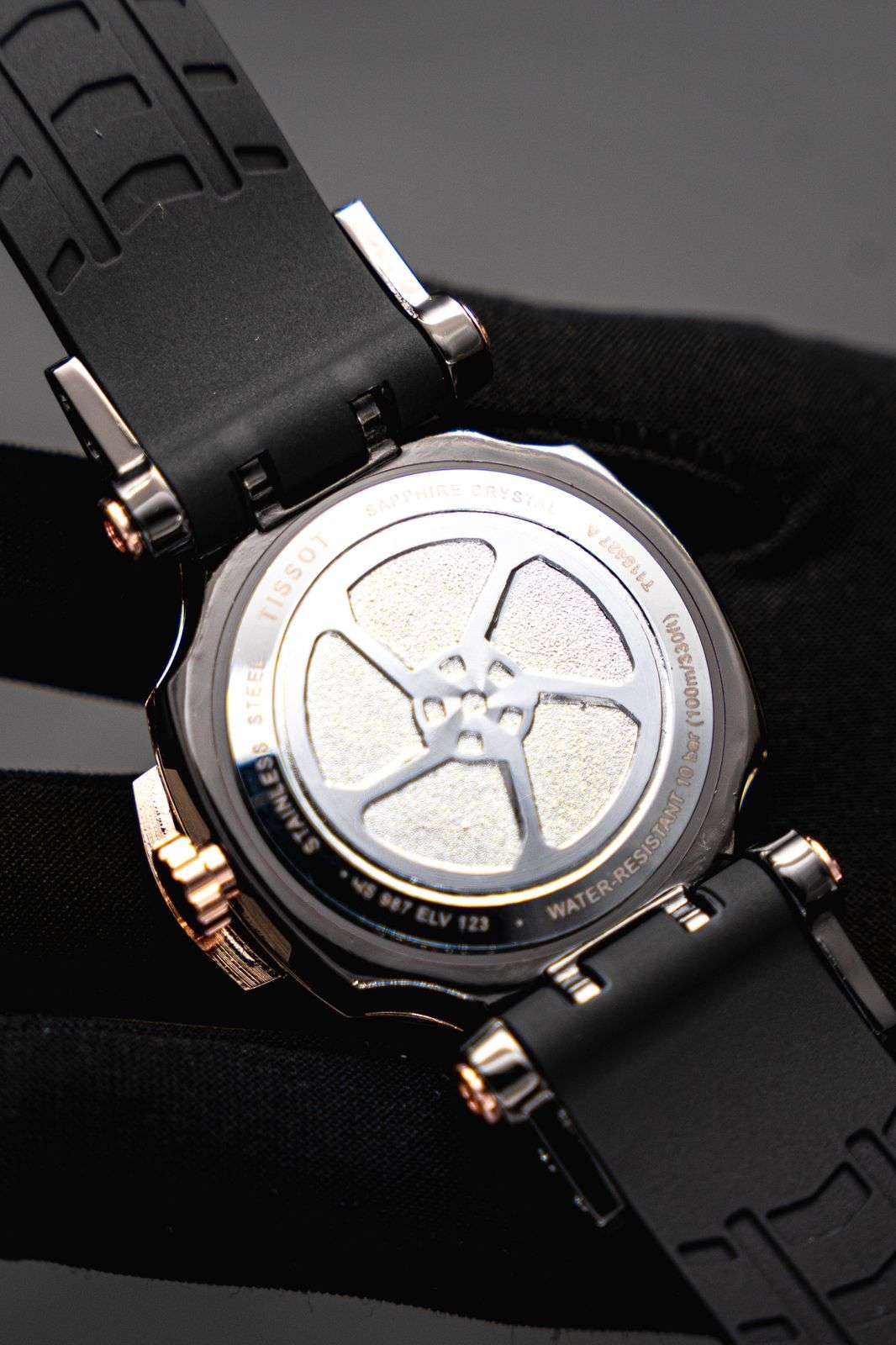 Tsst Goma Negra Tablero Negro Oro Rosa