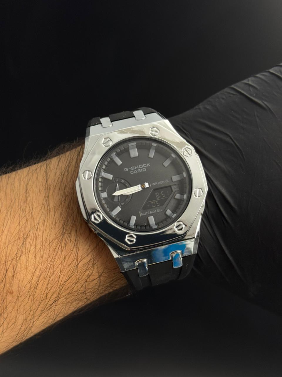 G-shock Premium Negro Plateado