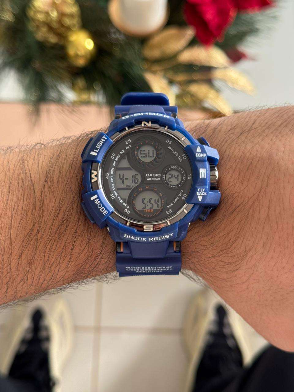 G-shck 3 Ojos Azul Tablero Negro