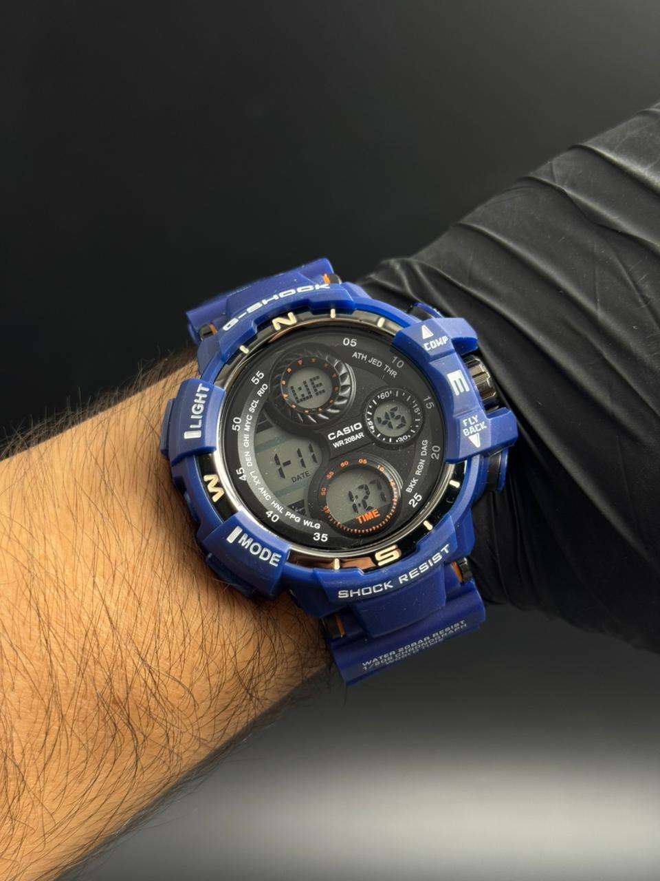 G-shck 3 Ojos Azul Tablero Negro