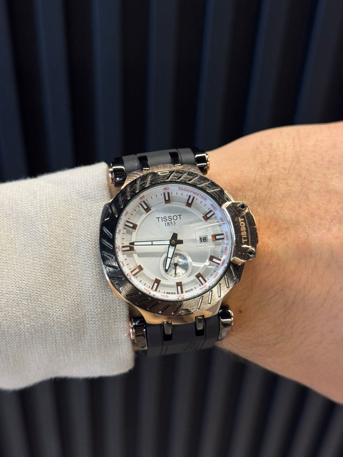 Tsst Goma Negra Tablero Blanco Oro Rosa Negro