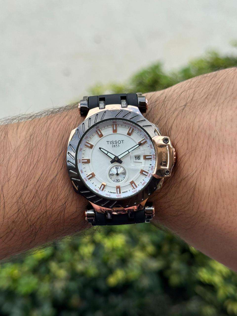 Tsst Goma Negra Tablero Blanco Oro Rosa Negro