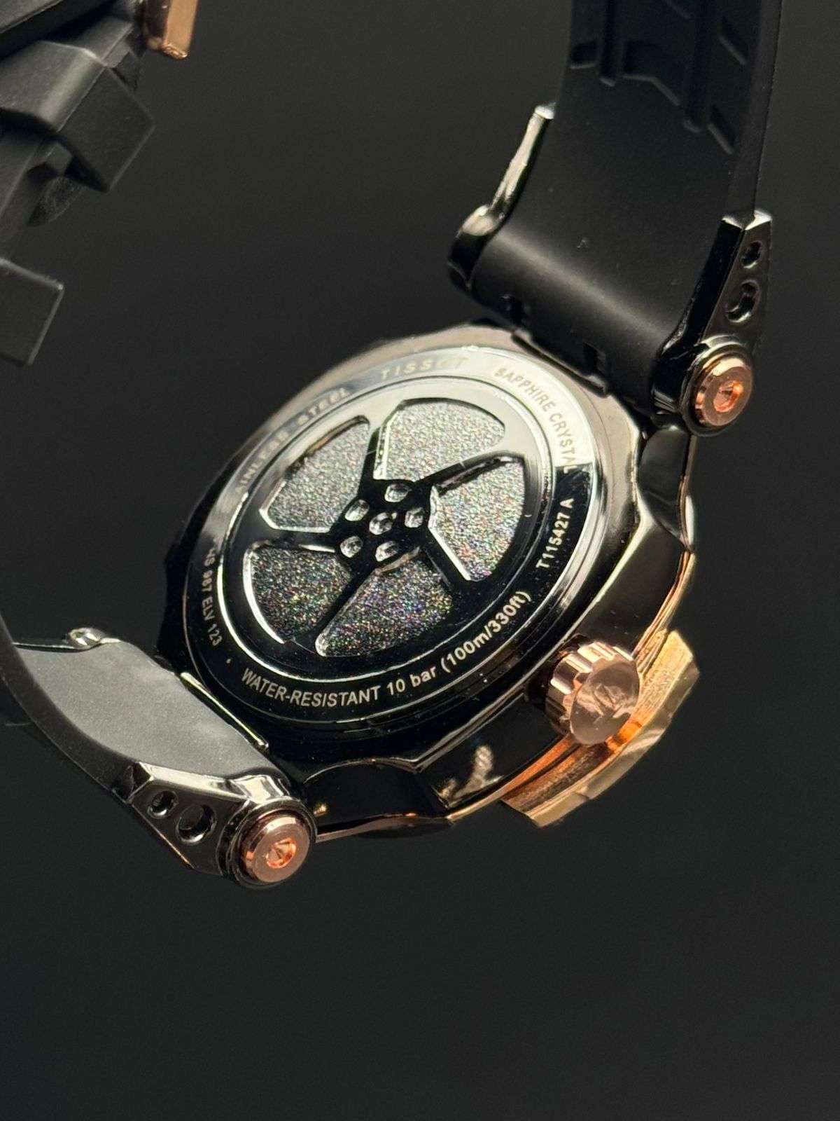 Tsst Goma Negra Tablero Blanco Oro Rosa Negro