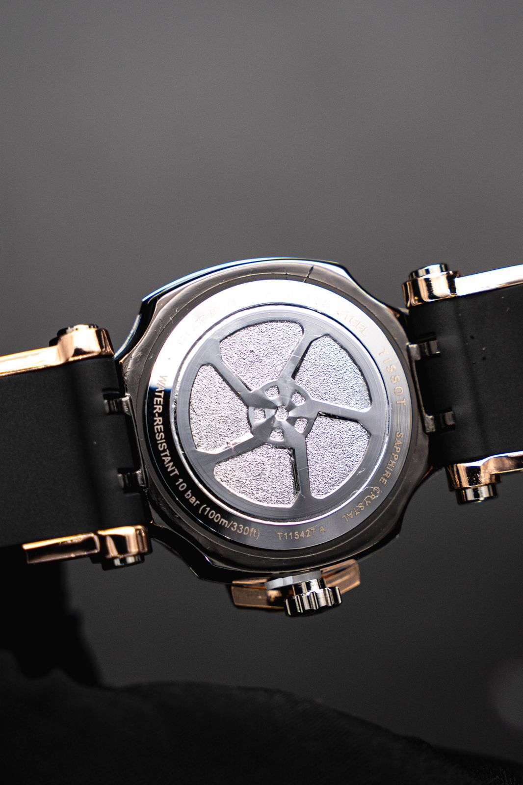 Tsst Goma Negra Tablero Plateado Oro Rosa