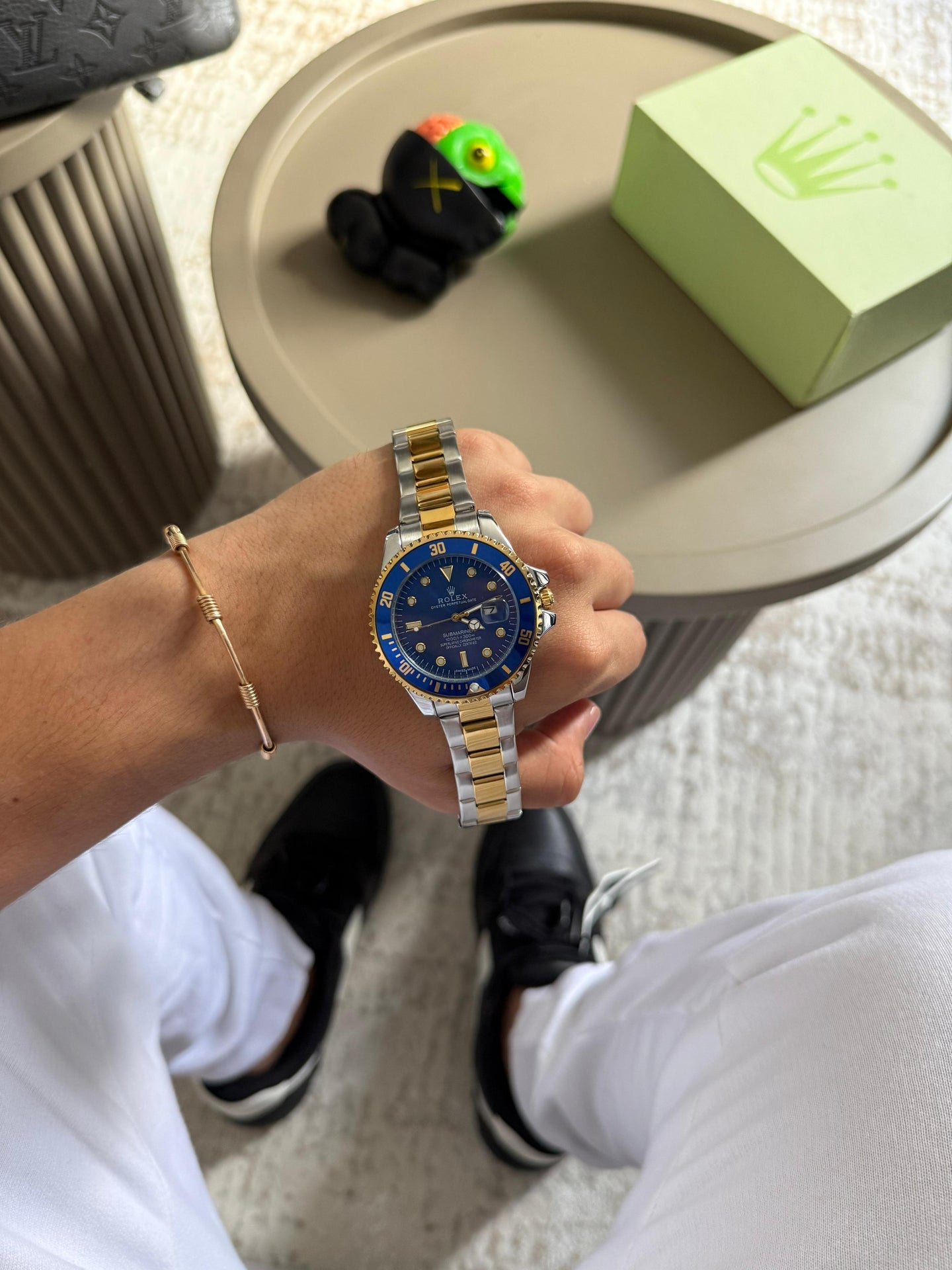 Rlx Submariner new bicolor tablero azul-azul