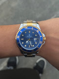 Rlx Submariner new bicolor tablero azul-azul