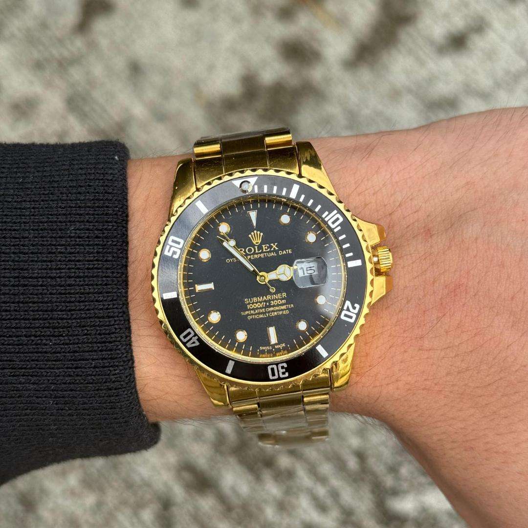 Rlx Submariner New Dorado Tablero Negroo