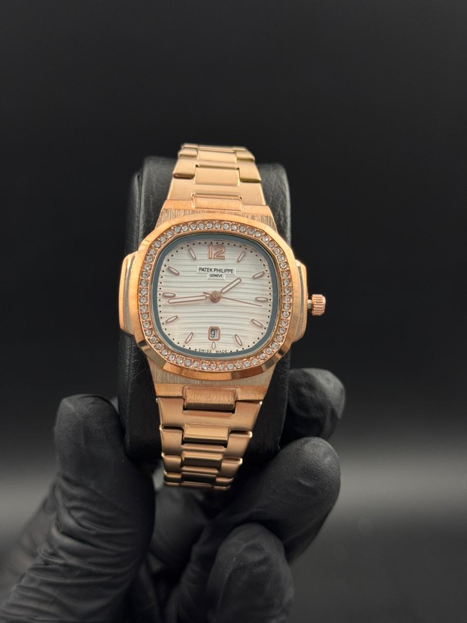 Ptk Circones Mujer Oro Rosa Tablero Blanco