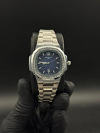 Ptk Circones Mujer Plateado Tablero Azul