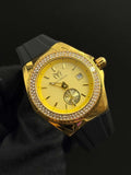 Tchmrn Monogram Mujer Negro Circones Tablero Dorado Dorado