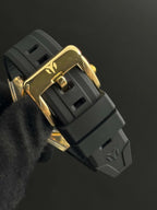 Tchmrn Monogram Mujer Negro Circones Tablero Dorado Dorado