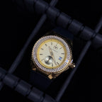 Tchmrn Monogram Mujer Negro Circones Tablero Dorado Dorado