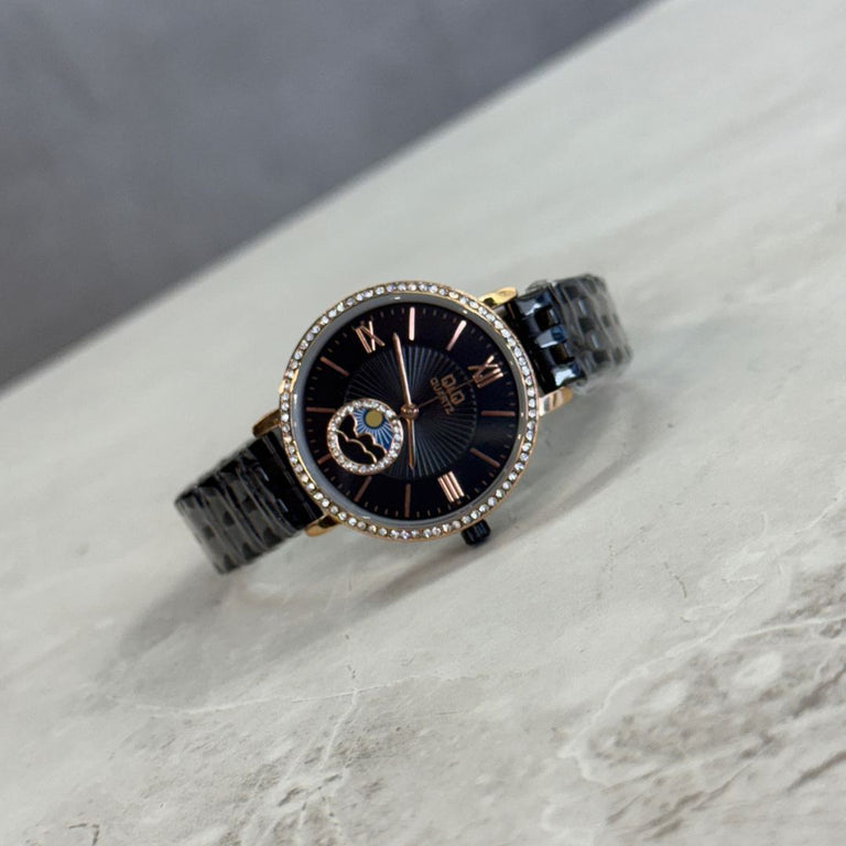 QYQ Mujer Sun Negro Tablero Negro