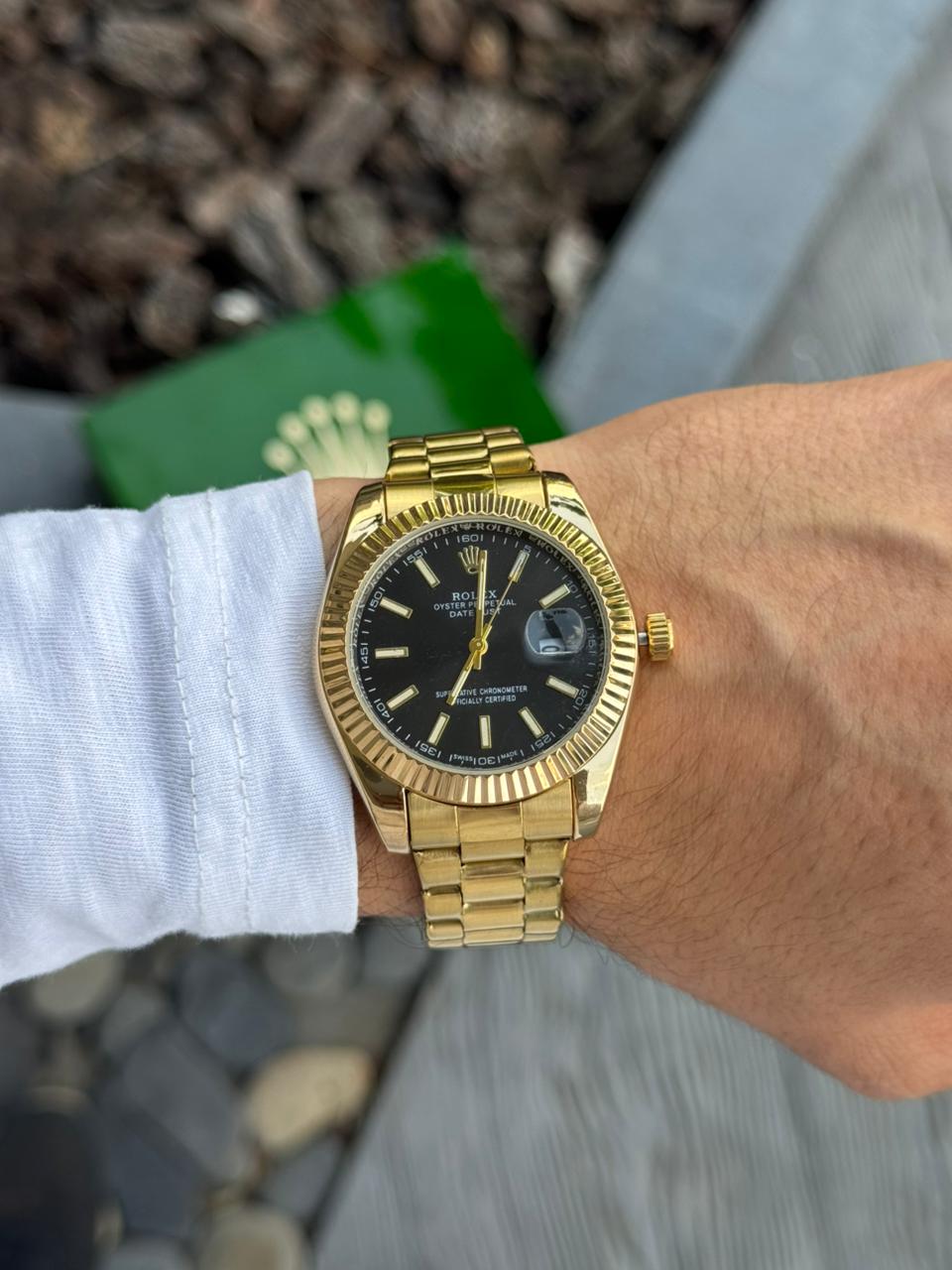 Rlx Timex Dorado Tablero Negro