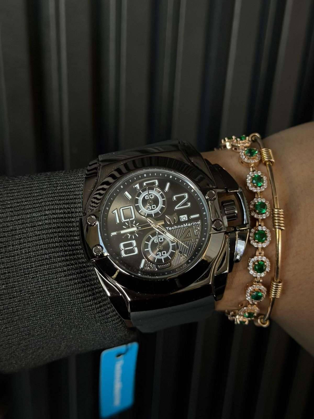 TCHNOMRN CRONO TABLERO NEGRO GOMA NEGRA