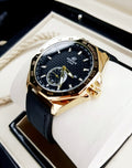 Casio Edifice Dorado Correa de Cuero