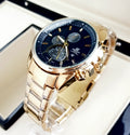 Casio Edifice D-14 Dorado Fondo Negro